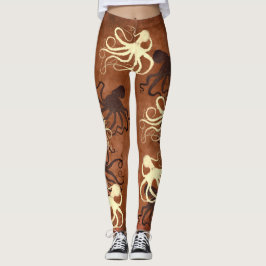 Leggings Octopodos en el chocolate - Piernas