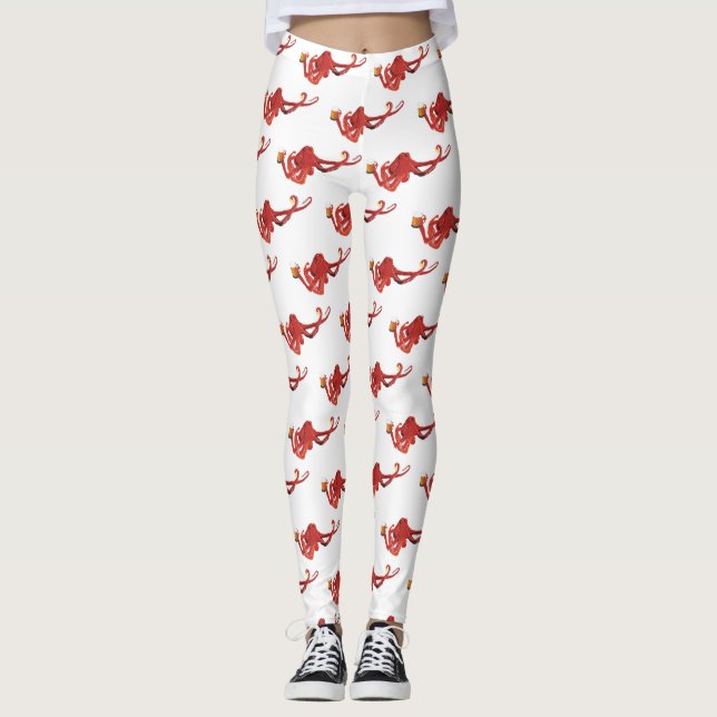 Leggings Octopus con cerveza (Anverso)