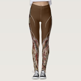 Leggings Octopus de anillo azul doble - cara lateral