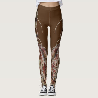 Leggings Octopus de anillo azul doble - cara lateral