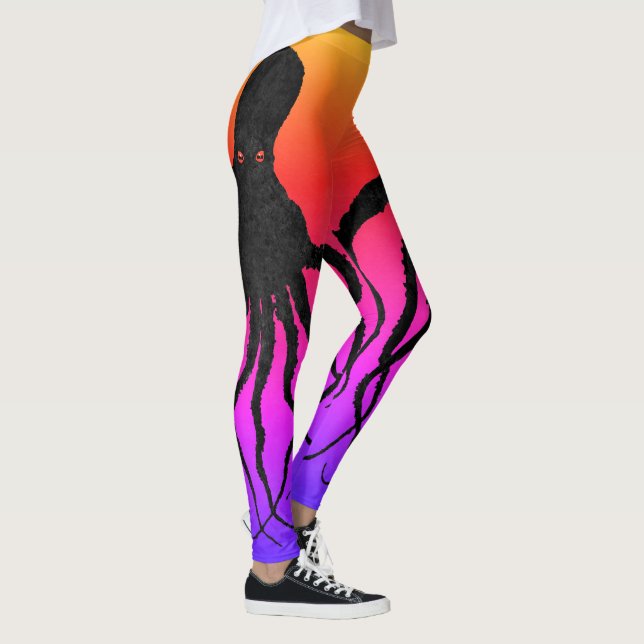 Leggings Octopus del amanecer de Tequila - Piernas (Derecha)