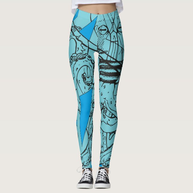 Leggings Octopus pulpo ginebra de poner (Anverso)