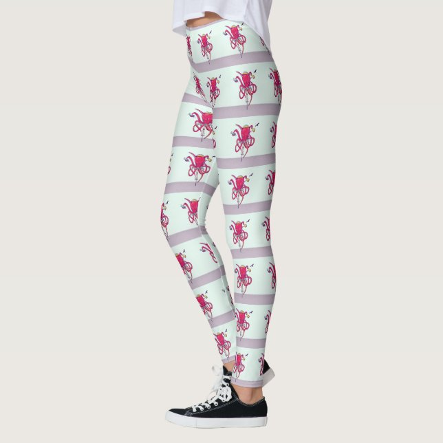 Leggings Octopus riding road bike (Izquierda)