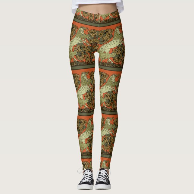 Leggings Oficios de arte medieval Art Nouveau (Anverso)