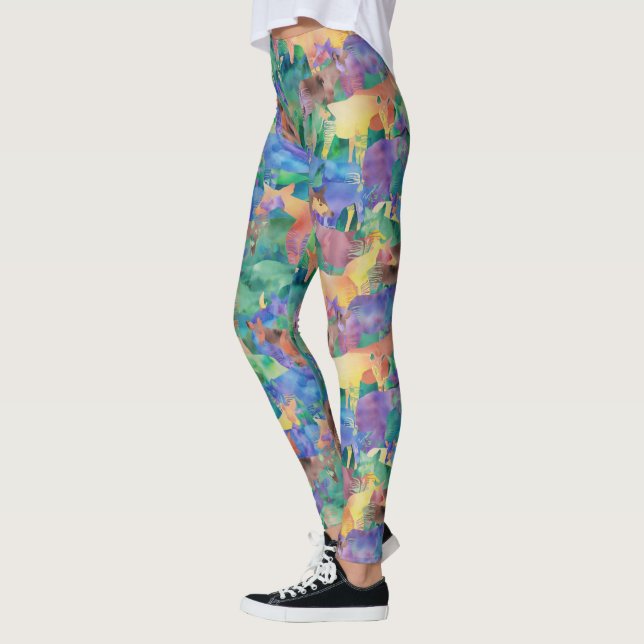 Leggings ¡Oh mi, Okapi! Polainas (Izquierda)