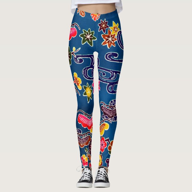 Leggings Ojo japonés okinawense (Bingata) (Anverso)