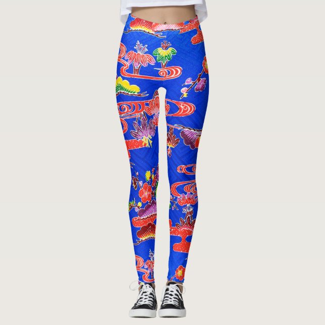 Leggings Ojo japonés okinawense (Bingata) (Anverso)