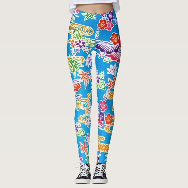 Leggings Ojo japonés okinawense (Bingata) (Anverso)