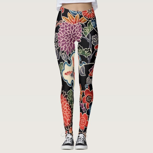 Leggings Ojo japonés okinawense (Bingata) (Anverso)