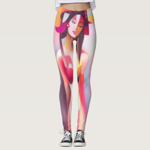 Leggings Ojos cerradas hembra posando Thunder_Cove