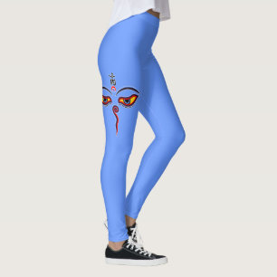 Leggings Ojos de la Sabiduría de Buda - ojos del templo Bod