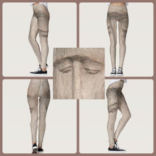 Leggings Ojos Sensuales de Veta de Madera
