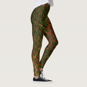 Leggings 'Ojos verdes enmarcados', arañazos o cuadrícula ro