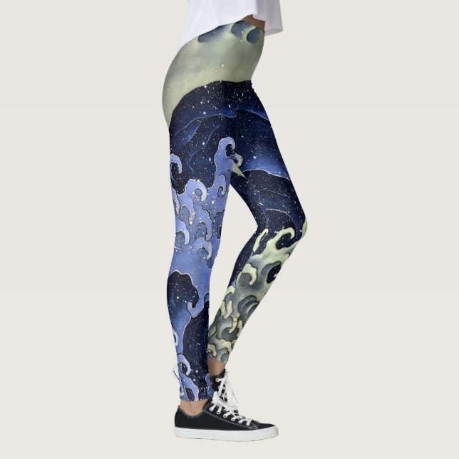 Leggings Ola de Hokusai 1 (Derecha)