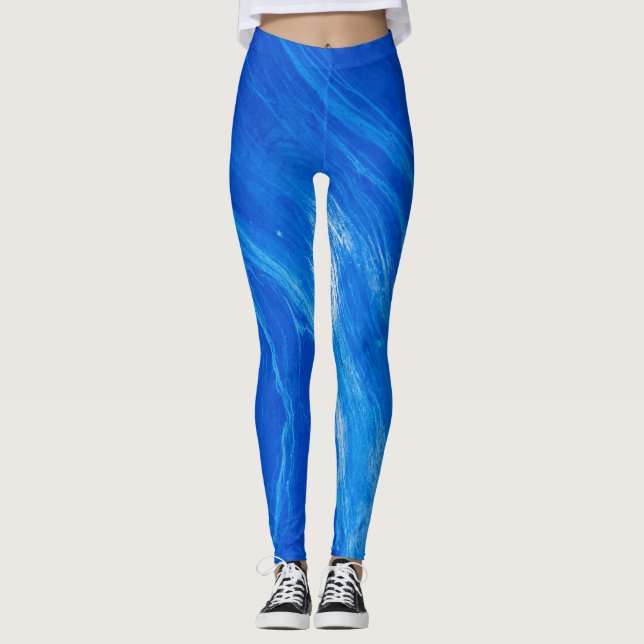 Leggings Olas Azules de Verano (Anverso)