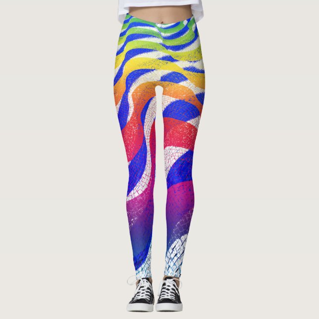 Leggings Olas de colores (Anverso)