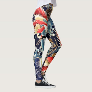 LEGGINGS OLAS DE GRIPE VOLANDO,FLORES DE PRIMAVERA FLORES D