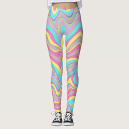 Leggings Olas de Liquify de Pastel