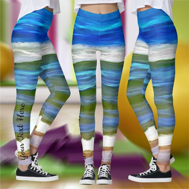 Leggings Olas de playa 0346 (Subido por el creador)
