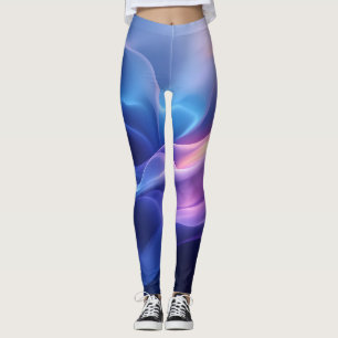 Leggings Olas de Sueño Sedoso – Flujo Abstracto