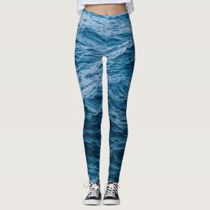 Leggings Olas Maravillosas del Mar   Mejor regalo para aman