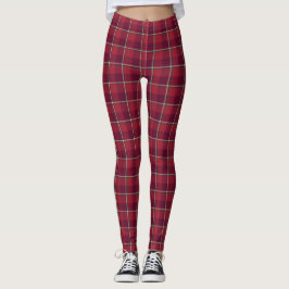 Leggings Old Brick and Cab Sav Plaid