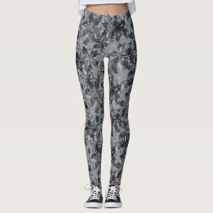 Leggings Olowalu Hibiscus Hawaiian Camo Floral