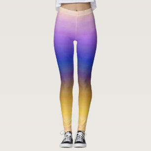 Leggings Ombre amarillo morado