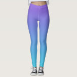 Leggings Ombre azul púrpura y verde azulado<br><div class="desc">Polainas azules y púrpuras verde azuladas modernas del ombre.</div>