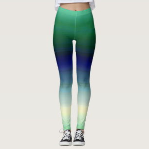 Leggings Ombre azul verde