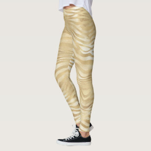 Leggings Ombre blanco dorado