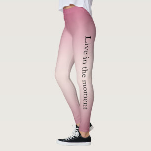 Leggings Ombre blanco rosado