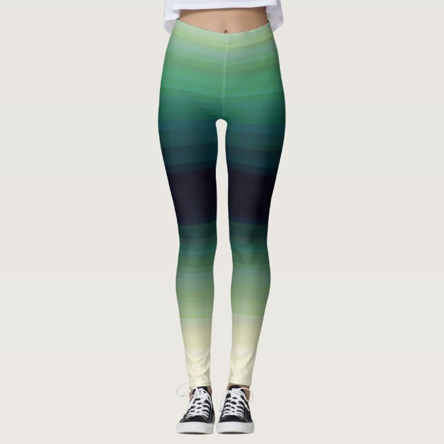 Leggings Ombre de bosque verde (Anverso)