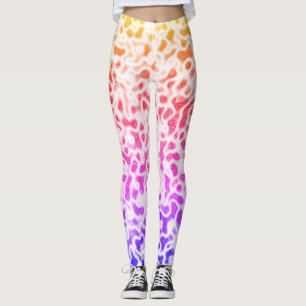 Leggings Ombre de gradiente de arco iris