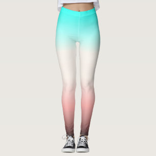 Leggings Ombre gris turquesa