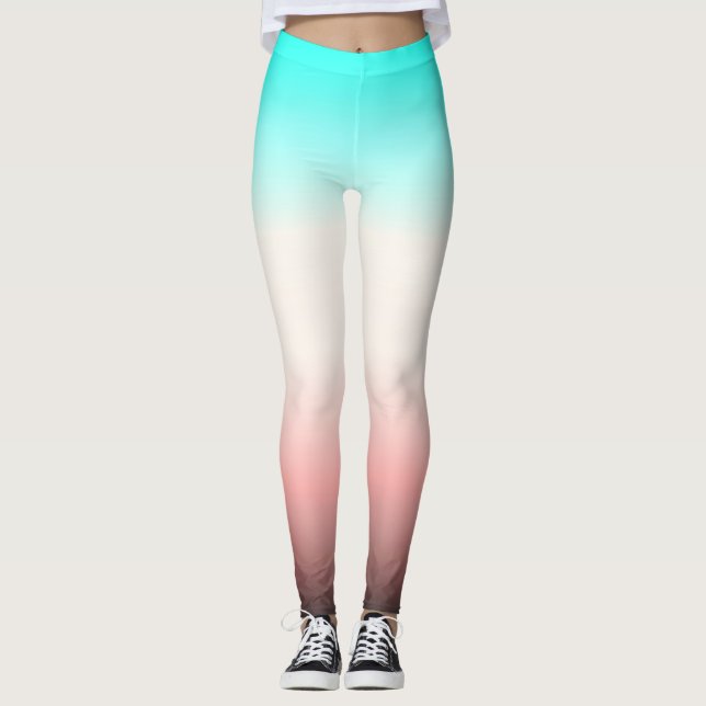 Leggings Ombre gris turquesa (Anverso)