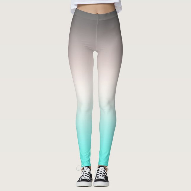 Leggings Ombre gris turquesa (Anverso)
