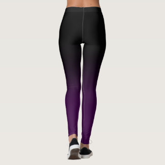 Leggings Ombre negro y púrpura Legginings