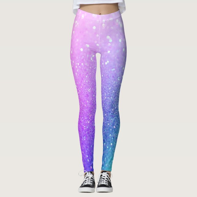 Leggings Ombre Pastel Sparkling Purpurina (Anverso)