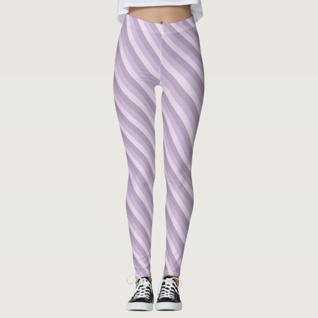 Leggings Ombre púrpura rayado (Anverso)