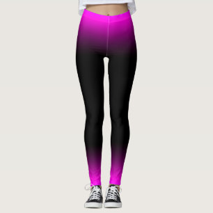 Leggings Ombre púrpura y negro rosáceo luminoso