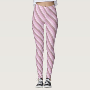 Leggings Ombre rayado rosado púrpura