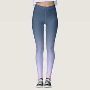 Leggings Ombre rosa azul.