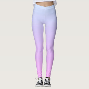 Leggings Ombre rosa y azul Pastel moderno