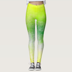 Leggings Ombre verde amarillo