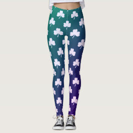 Leggings Ombre verde azul Shamrock