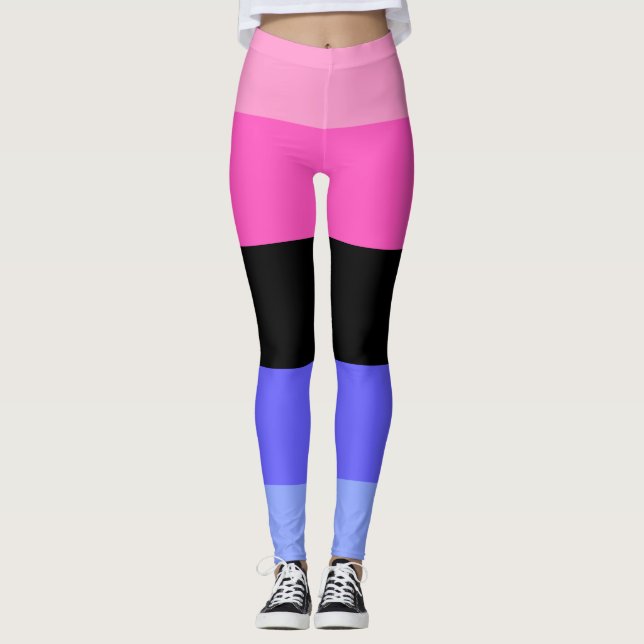 Leggings Omnisexual Pride Flag  (Anverso)
