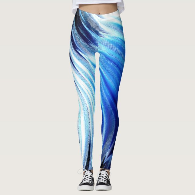 Leggings Onda azul (Anverso)