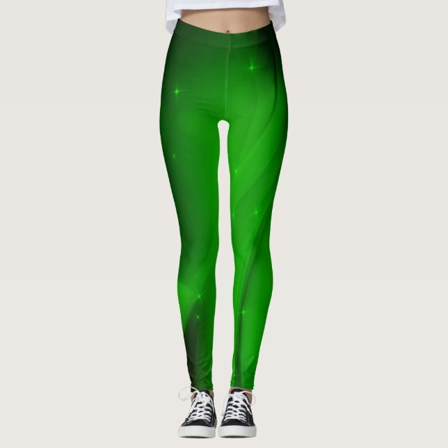 Leggings Onda esmeralda (Anverso)