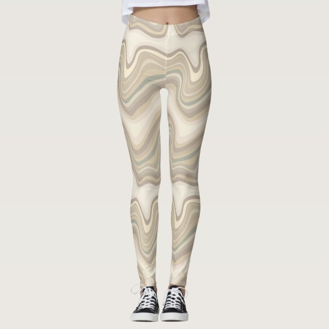 Leggings onda retro neutral (Anverso)